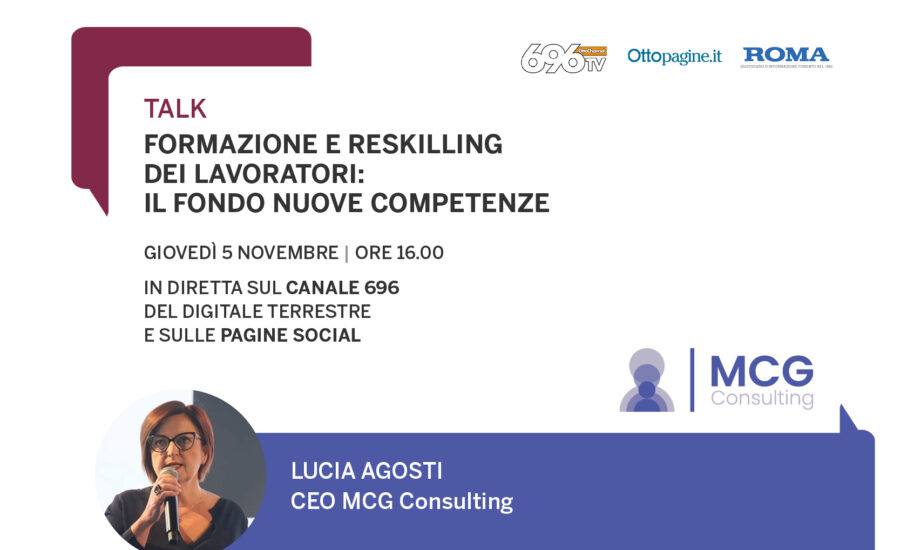 Lucia Agosti Opsite Del Talk “Formazione E Reskilling Dei Lavoratori: Il Fondo Nuove Competenze”